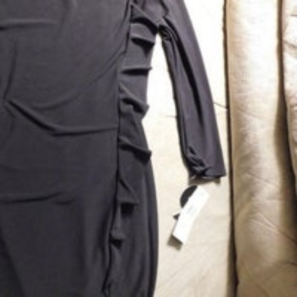 Nine West Cocktail Party Dress Black Size 4 NWT - Picture 2 of 9